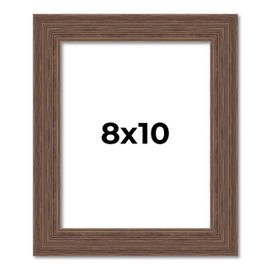 8x10 Frame Brown Distressed Barnwood Picture Frame | Rustic Farmhouse Photo Frame Includes UV Acrylic Shatter Guard Front, Acid Free Foam Backing Board, Hanging Hardware