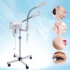 2IN1 Hot Facial Steamer 5X LED Magnifying Lamp Ozone Salon