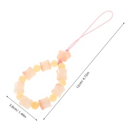 Gatuida Natural Cellphone Wrist Strap Phone Charm Beads Lanyard Key Holder Charm for Phone Compatibility