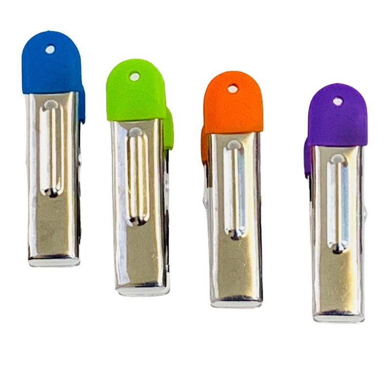 40 Stainless Steel Laundry Pegs Ergonomic Colourful Grips Safety Pads