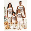 IFFEI Christmas Pajamas for Family Matching PJ's Sets with Cookie