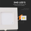 V-TAC LED Recessed Panel Rectangular with Aluminum Frame 18 W,