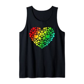 Heart Shape Love Elegant Colorful Heart Tank Top
