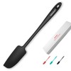Vovoly Silicone Jar Spatula, Small Rubber Scraper, Spatulas Silicone Heat