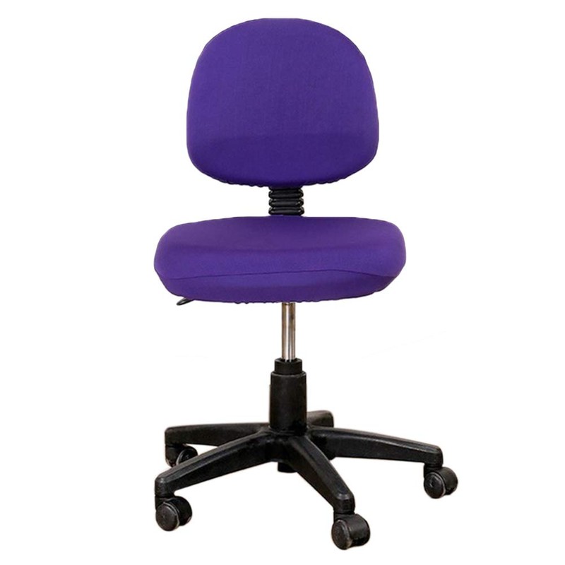 Sahgsa Purple Modern Office Chair, 2 pieces, Swivel, Polyester