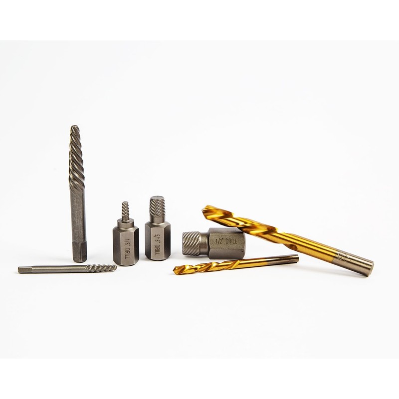LONKER Screw Extractor and Drill bit kit, Broken Bolt Extractor,