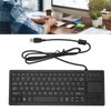 K 800 Keyboard with Touchpad Wired Ultra Thin Mini Compact