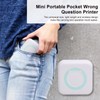 Mini Pocket Printer Inkless Wireless Bletooth Portable Thermal Paper for
