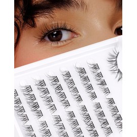 Onlyall Lash Clusters Eyelash Extensions Pre-styled False Eyelashes Clusters Natural C Curl Lash Clusters Wispy False Lashes Clusters Eyelash Clusters Wispy-26