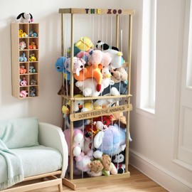 FUIN Stuffed Animal Zoo Storage Natural, 24FI3001NA