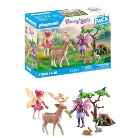 Playmobil | Fairies | Fairies with cute Forest Animals | Fairy Tale Toys | Toys for Children aged 4+ | 71800