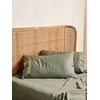 Linen House Nara 400TC Bamboo/Cotton Moss Standard Pillowcase