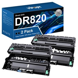 DR820 DR-820 Drum Replacement for Brother DR-820 Drum Unit to Use with HL-L6200DW MFC-L5850DW HLL6200DW MFC-L5900DW MFC-L5700DW HL-L5200DW MFC-L6800DW Printer | 2 Black