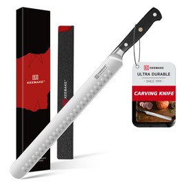 KEEMAKE KEEMAKE Brisket Knife, 12" Carving Knife for Meat, Razor Sharp German Steel Kitchen Knives with Ergonomic Handle for BBQ Roasts Ribs Turkey Ham