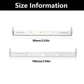 2 Set of Light Fixture Ceiling Bracket, 90 Mm And100 Mm Ceiling Light Plate Kit, Ceiling Light Bracket, for Home Office Install Various Types of Light(Silver)