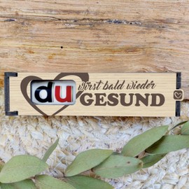 Generisch Gute Besserung Geschenke - Schokoriegel Geschenkbox inkl. Duplo Du wirst bald wieder gesund - Gute Besserung Geschenke Männer, Get Well Soon, Gute Besserung Geschenke Frauen, Gute Besserung Schokolade