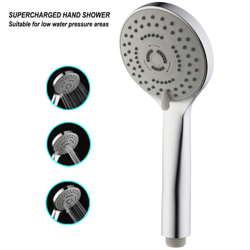 Handheld Shower Head Female Male Thread G1/2 Supercharged Punching Free