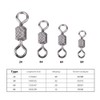 VGEBY 100 Unids Rolling Barrel Giratorio de Alta Resistencia de