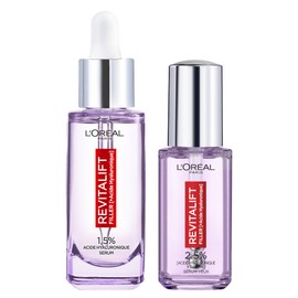 L'Oréal Paris Set Revitalift Filler Anti-Wrinkle Serum Hyaluronic Acid 30 ml + Revitalift Filler Eye Serum with Hyaluronic Acid and Caffeine 20 ml