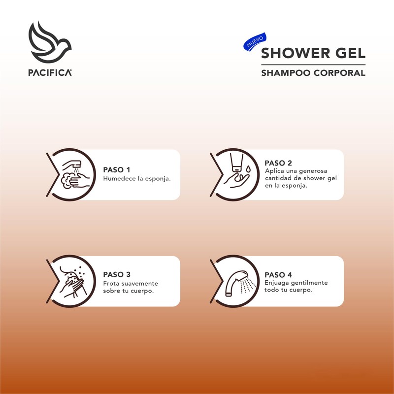 Pacifica Jabón Líquido Corporal Shower Gel Exfoliante Almendra + Karité