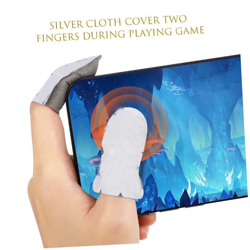 Operitacx Mobile Game Controllers with Charging Cable Six Finger Triggers