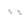 Art Gecko MOONSTONE round shaped Sterling Silver Gemstone STUD/Earrings 925-5