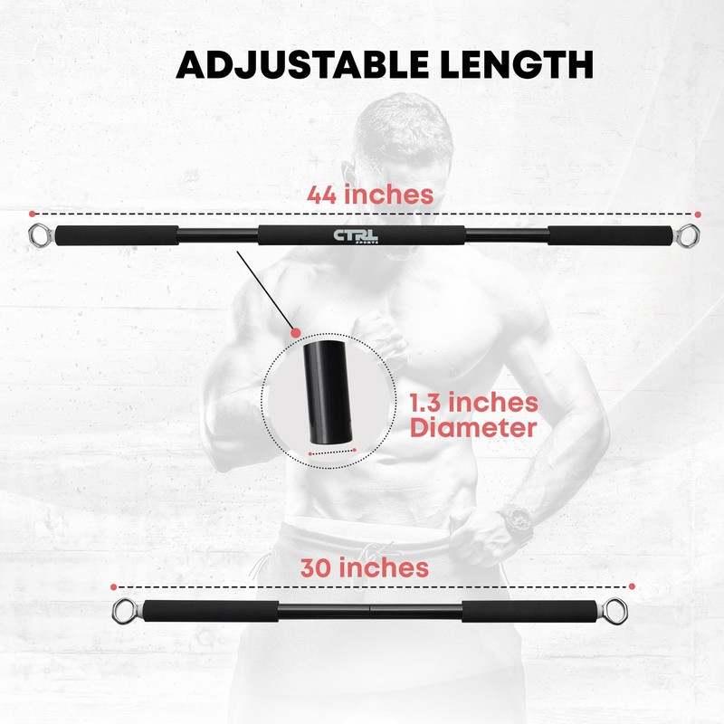 Full Workout Resistance Bar for Exercise, Squat, Biceps, Triceps, Shoulders,