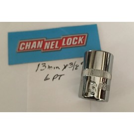 CHANNELLOCK  13 mm  x 3/8" DR  METRIC  SOCKET  6 Point Free Shipping