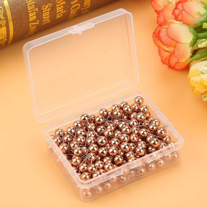 Map Tacks Push Pins Round Plastic Head Tacks Pushpin Marking