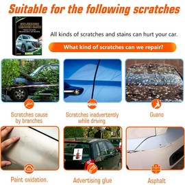 HONGECB Nano Sparkle Tuch, Nano Sparkle Tuch Auto Kratzer original, 2024 Magic Nano Sparkle Tuch, Nano Magic Tuch Car Scratch Remover,Nanosparkle Cloth für Reparatur von Leichten Kratzfarben,6er-Pack