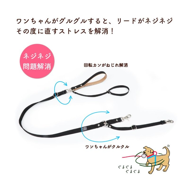 Wonder Fit Dog Leash Large Dog Leash Double Lead Prevents