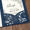 DORIS HOME 50pcs Laser Cut Wedding Invitation Pockets with Envelopes