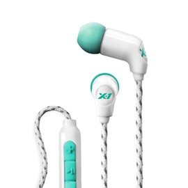X-1 Audio H2O Women's Momentum Ultra Light In-Ear Headphones - White / Teal