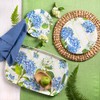 Bamboo Table Hydrangea Lattice Eco-Friendly 18 x 12-inch Serving Tray
