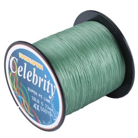 ANGRYFISH 4 Strands Super Strong Braided Fishing Line- Less Expensive -Zero Stretch -Small Diameter-Suitable For Novice Fishermen 500YD-Green30LB