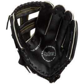 Kaiser KW-313 Dragonfly Gloves, 10 Inches, Black, Baseball, Catchball, Practice, Elementary School, Elderly, Soft, Leisure, Family Sports