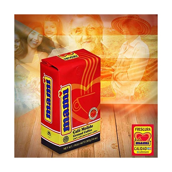 CAFE MAMI, 100% Puerto Rican Premium Ground Coffee, 42oz (3