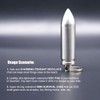 Small Pill Box Titanium Pill Fob Necklace Bullet Nitro Mini