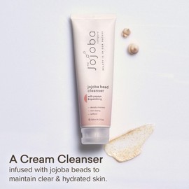 The Jojoba Company Jojoba Bead Cleanser, Deeply Cleanses Face, Exfoliates and Softens, Helps to Maintain Clear and Hydrated Skin, Enriched with Australian Jojoba, Aloe Vera and Papaya 125 ml