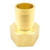 AHFMANG 2PCS Brass Hose Barb Fitting 1" Barb x 1"