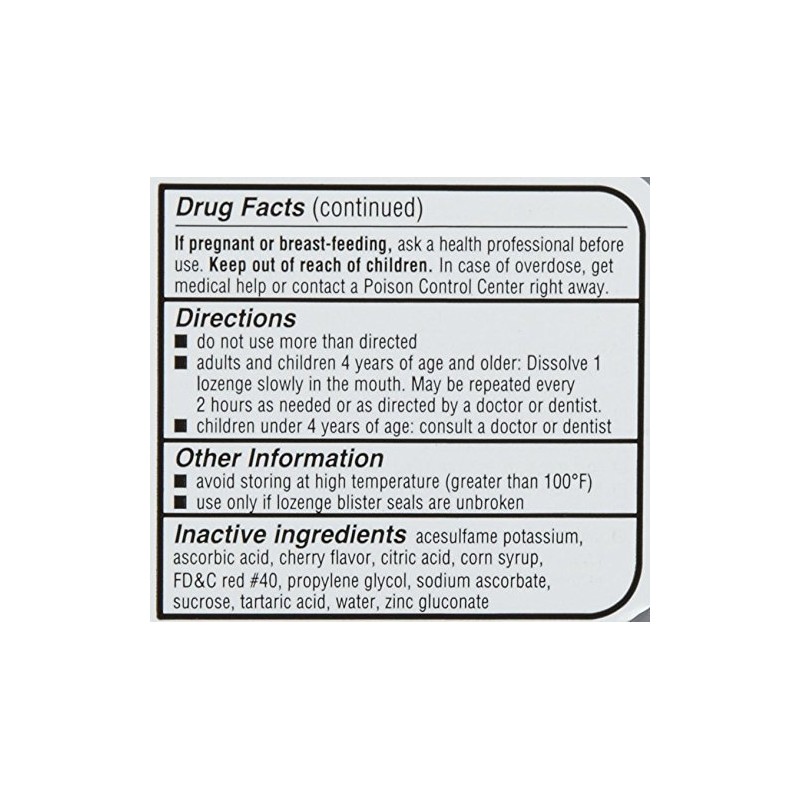 Sucrets Complete Sore Throat & Cough Suppressant Lozenges Vapor Cherry,