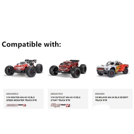 Alloy RC Center Transmission Box Upgrades Part for 1/10 KRATON Outcast 4X4 4S V2 BLX 1/8 Mojave 4X4 4S RC Car,Replacement of ARA311169 (Red)