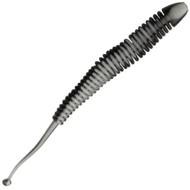 FTM Omura Baits Snake 8.4 cm 1.4 g - 10 Trout Baits, Flavour: Garlic, Colour: White/Black