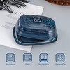 Hasense Butter Dish with Lid, Porcelain Butter Container with Handle