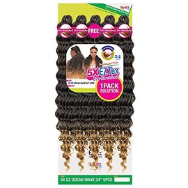 Janet Collection - 5X EZ Ocean Wave - 5PCs - Pre-Stretched (24", OET1B/613)