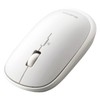 Elecom Slint M-TM10BBWH/EC Wireless Mouse, Bluetooth, Slim, Silent, 4 Buttons,