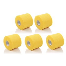 Howies Hockey Athletic Pro Grade Sports Pre-Wrap Tape - 5 Rolls - Yellow