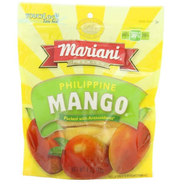 Mariani Dried Fruit, Phillippine Mango, 4 Oz