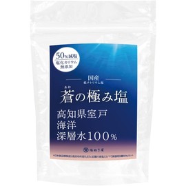Domestic Natural Salt, Natural Salt, 50% Less Salt, Shionukiya Aonokimi Salt, 150g, 100% Muroto Deep Sea Water, No Potassium Chloride (150g (x 1))