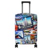 HYPER VENTURE Washable Luggage Cover - Fashion Suitcase Protector Fits